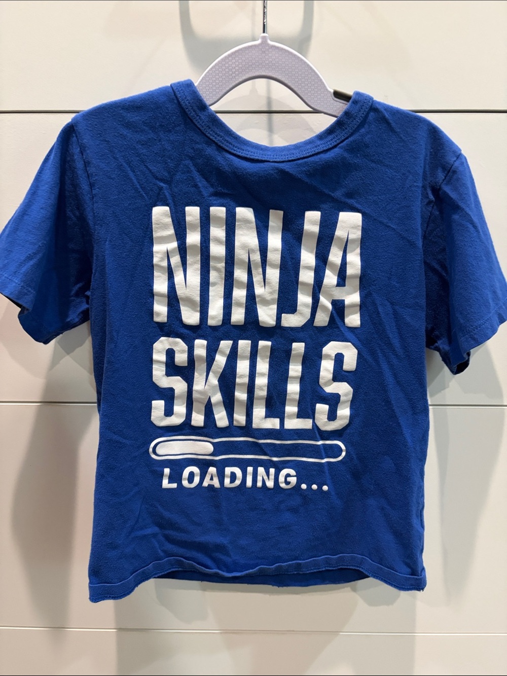 The Children's Place Royal Blue "Ninja Skills Loading" Tee